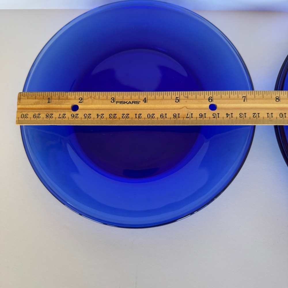Set of Four Cobalt Blue Plates - Picture 5 of 5